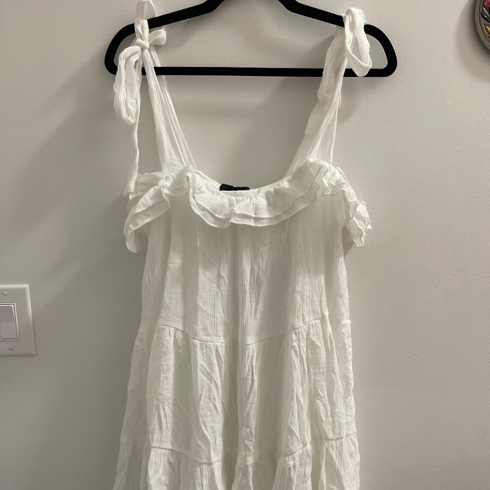 All White Mini Dress